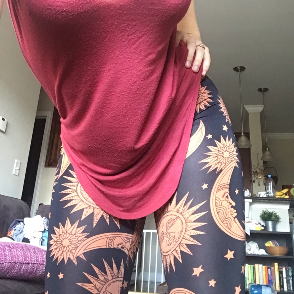 Sun and moon leggings